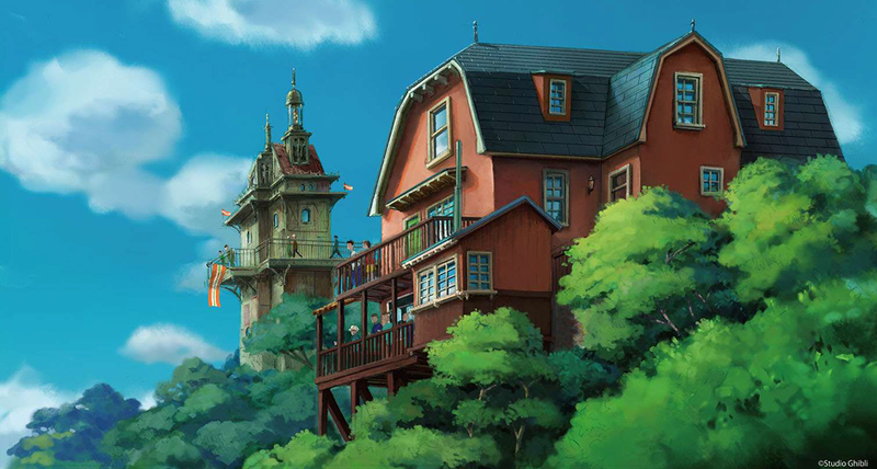 Illustration for article titled Los primeros bocetos del parque temático de Studio Ghibli parecen sacados de un cuento de hadas